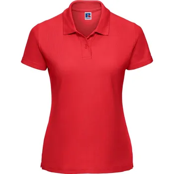 Pánské tričko Russell Polokošile 539F, krátký rukáv, dámská COT10539F20903-bright red L Červená jasná