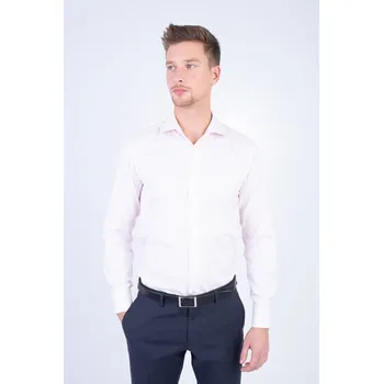 Bavlněná růžová košile V pohodlném střihu 188618