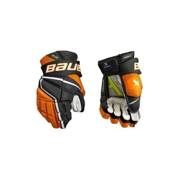 Hokejové rukavice Bauer Vapor Hyperlite JR, Velikost 11" (14 - 16,5 cm), Barva Černá / Oranžová