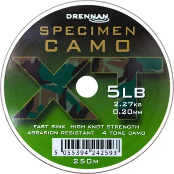 Drennan vlasec Specimen Camo XT 5lb, 0,20mm, 250m