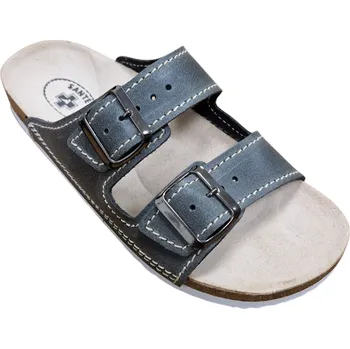 Dámská obuv Dámské korkové pantofle Santé D/23/90/BP Antracit Velikost: 40 (6.5)