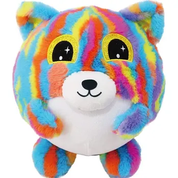 plyšák Nafukovací plyšový kamarád - Medvídek duhový 23 cm