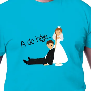 Pánské tričko Tričko Rozlučka se svobodou | Svatební tričko Do háje