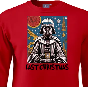 Pánská mikina Mikina Vánoce | Dětská mikina Star wars Last christmas