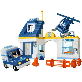 ostatní stavebnice UNICO PLUS / ANDRONI GIOCATTOLI Unico Plus stavebnice Velká policejní stanice kompatibilní 80 dílů