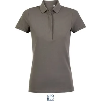 Pánské tričko NEOBLU Polokošile Owen Women, krátký rukáv, dámská COT243189q3004-soft grey XL Šedá světlá