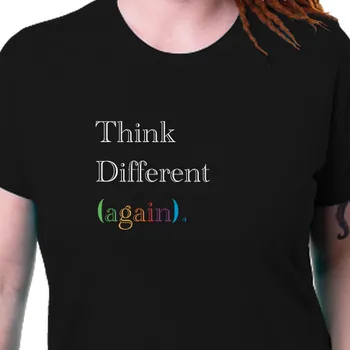 Dámské tričko Tričko Geek | Tričko Think Different Again.