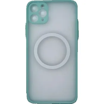 MagSafe silikonový kryt pro iPhone 11 Pro Max - Mátový