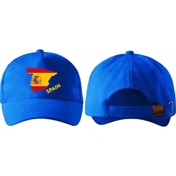 Kšiltovka kšiltovka s vlajkou ŠPANĚLSKA modrá (pánská kšiltovka vlajka a znakem ŠPANĚLSKO , SPAIN)