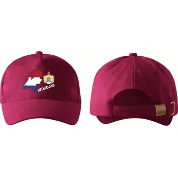 Kšiltovka kšiltovka s vlajkou HOLANDSKA vínová (pánská kšiltovka vlajka a znakem HOLANDSKO NETHERLAND)