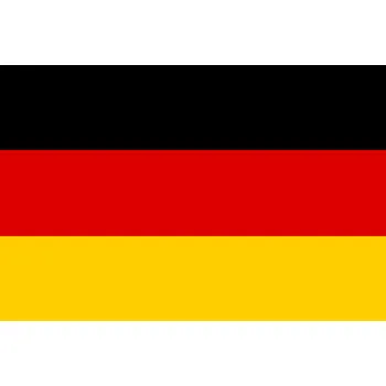 Člun Vlajka Německa 30x20 cm WINDFLAG dvojitým obvodovým prošíváním, zesíleným plátnem a šňůrami nahoře i dole