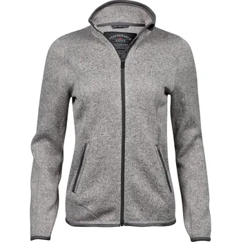 pracovní bunda TeeJays Bunda TJ 9616, melanžová, fleecová, dámská COT18961607705-grey melang 2XL Melír šedá