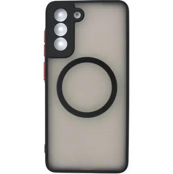 MagSafe silikonový kryt pro Samsung Galaxy S22 - Černý