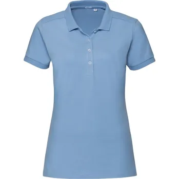 Pánské tričko Russell Polokošile 566F, elastická, krátký rukáv, dámská COT10566F46405-sky 2XL Modrá nebesky