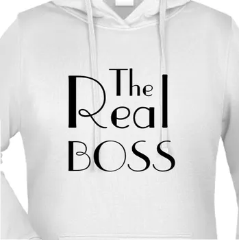 Dámská mikina Mikina Pro páry | Mikina The Real Boss