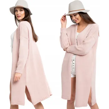 Dámský svetr Setin dámský svetr černý rovný ke kolenům univerzální velikost