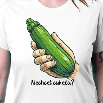 Dámské tričko Tričko Vtipná | Triko s cuketou