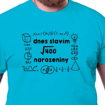 Pánské tričko Tričko K narozeninám | Tričko 20. odmocnina