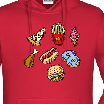 Pánská mikina Mikina Jídlo a káva | Mikina s jídlem