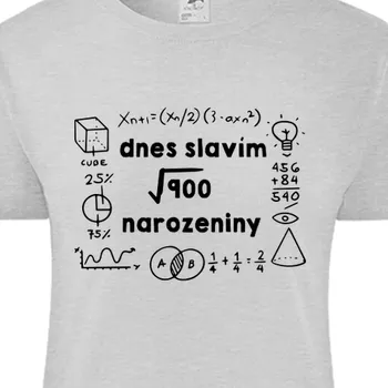 Dámské tričko Tričko K narozeninám | Dámské tričko 30. odmocnina