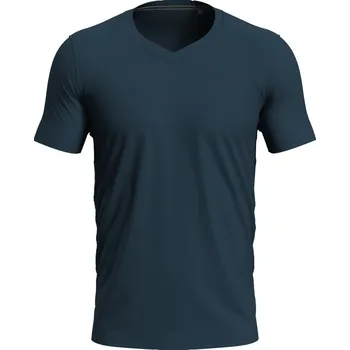 pracovní tričko Stedman Tričko V-Neck T Clive, výstřih do V, krátký rukáv, pánské COT059610k4502-marina blue M Modrá marine