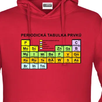 Pánská mikina Mikina Učitelé | Mikina s chemickými prvky