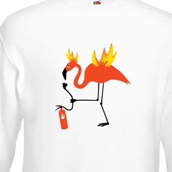 Pánská mikina Mikina Zvířata | Mikina Plameňák