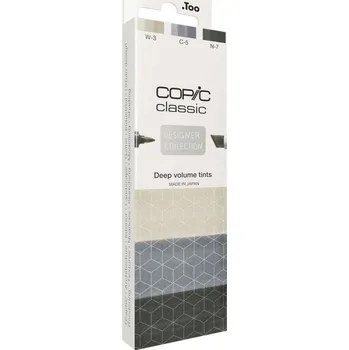 Lihové fixy COPIC Classic oboustranné Fine & Chisel 3ks, Deep Volume Tints