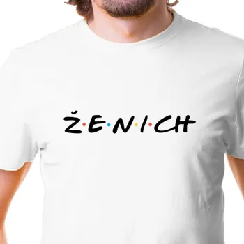 Pánské tričko Tričko Rozlučka se svobodou | Tričko na rozlučku Ženich