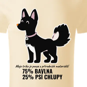 Pánské tričko Organická trička Psi | Bio triko z přírodních materiálů