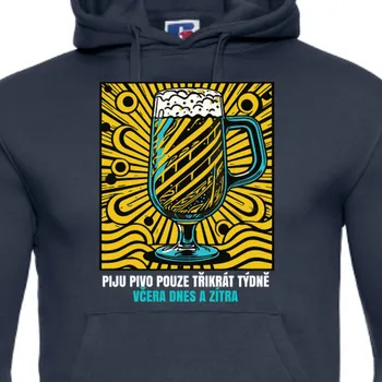 Pánská mikina Mikina Vtipná | Mikina Piju pivo