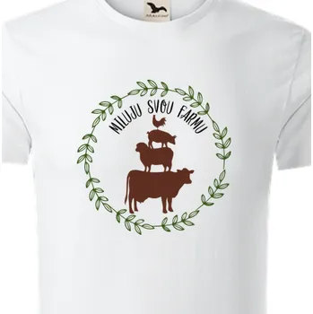 Organická trička Zemědělci | Organické triko Miluji svou farmu