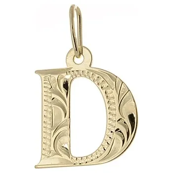 Přívěsek Přívěšek ze žlutého zlata písmeno D PA0064DF