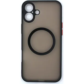 MagSafe silikonový kryt pro iPhone 16 Plus - Černý
