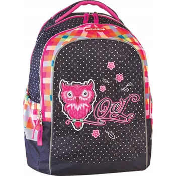 Školní batoh Školní batoh Patio s více přihrádkami modro-růžový 18 l