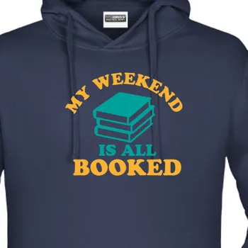 Pánská mikina Mikina Čtenáři | Mikina Víkend je zabookován