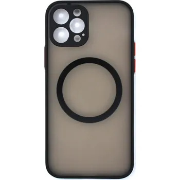 MagSafe silikonový kryt pro iPhone 13 Pro Max - Černý