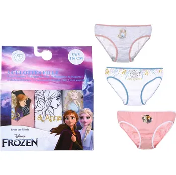 Dívčí spodní prádlo Frozen (Ledové království) SADA 3 KS KALHOTKY FROZEN Velikost: 5-6