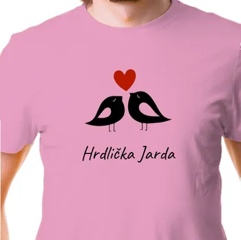 Pánské tričko Tričko Pro páry | Párové tričko Hrdlička pro něj
