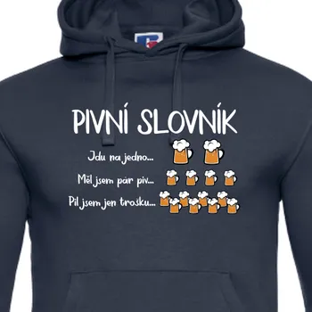 Pánská mikina Mikina Vtipná | Mikina pro pivaře - slovník