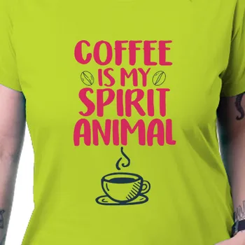 Dámské tričko Tričko Pro maminky | Tričko Coffee is my spirit animal