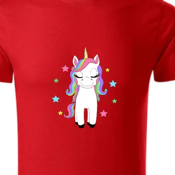 Organická trička Koně a koňáci | Organické tričko s jednorožcem