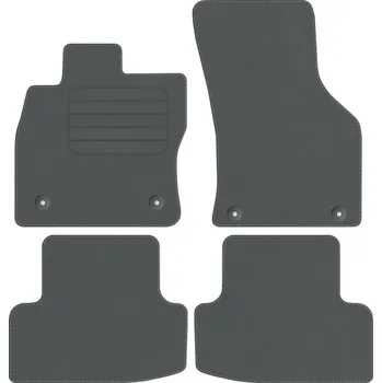 autokoberec AUDI A3 8Y od 2020 Velurové autokoberce ŠEDÉ PREMIUM