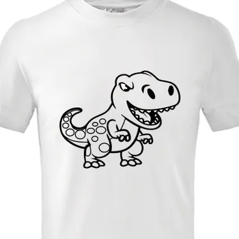 omalovánky Vyrobsitričko.cz Tričko omalovánka Dinosaurus Bílá 146