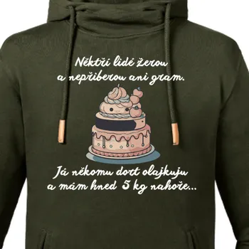 Pánská mikina Mikina Jídlo a káva | Mikina s dortem