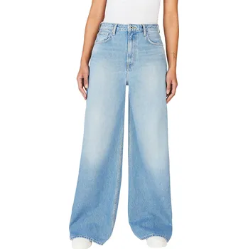 Pepe Jeans Dámské džíny WIDE LEG JEANS UHW JAIMY Barva: denim (odpovídá obrázku), Velikost: W26 L30