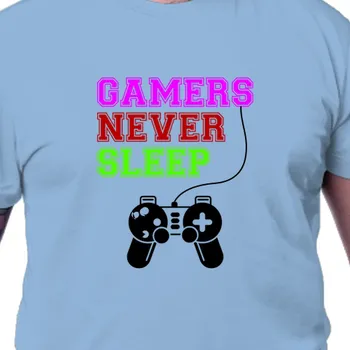 Tričko Hobby | Pánské tričko pro gamery Gamers never sleep