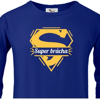 Pánské tričko Triko s dlouhým rukávem Rodinné sety | Tričko s dlouhým rukávem Super brácha