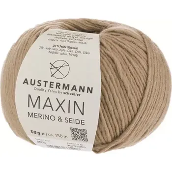 Příze Austermann Maxin 5 Velbloudí (Merino s hedvábím Maxin Camel)