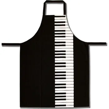 Kuchyňská zástěra VIENNA WORLD Kuchyňská zástěra KLAVIATURA černá